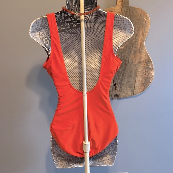 Mami Couture orange one piece swimsuit small (6-8) - Picture 7 of 13